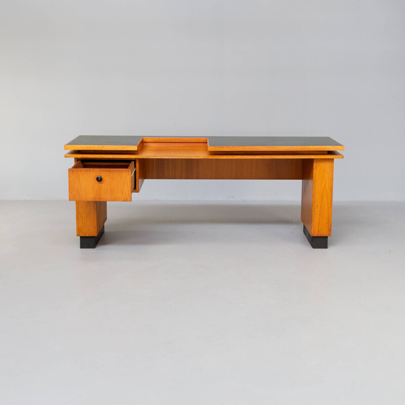 Vintage oak desk by Gebr Verhouden for Philips, 1960