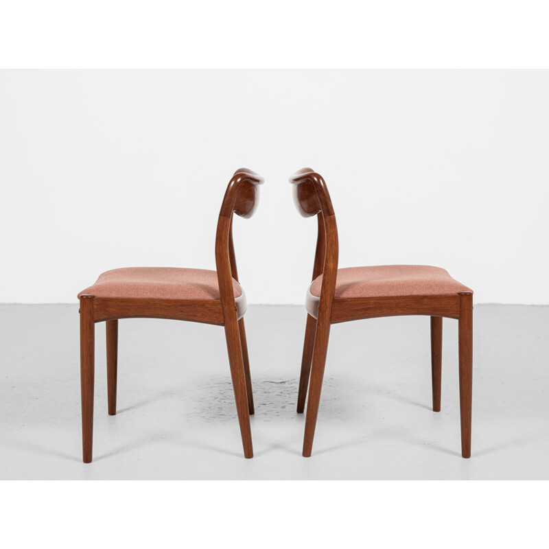 Set van 6 vintage Deense teakhouten stoelen van Johannes Andersen voor Uldum, 1960