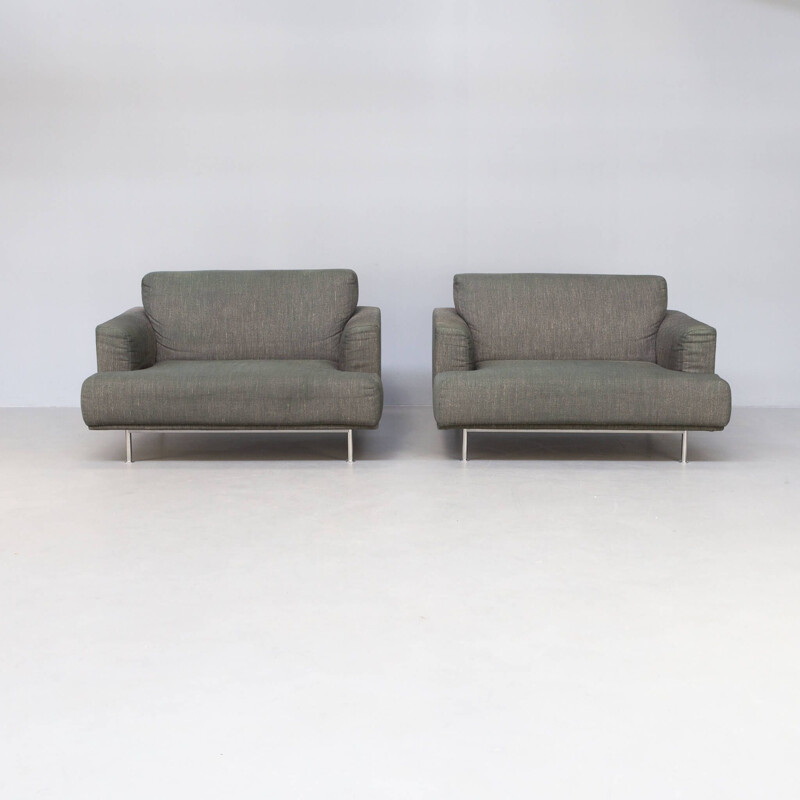 Paire de fauteuils vintage "nid" de Piero Lissoni pour Cassina