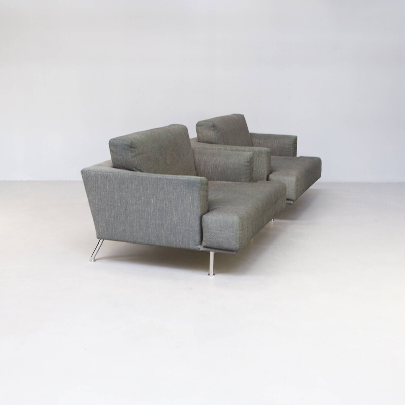 Pair of vintage "nest" armchairs by Piero Lissoni for Cassina