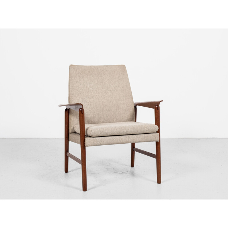 Vintage Deense teakhouten fauteuil van Finn Juhl voor Fritz Hansen, 1960