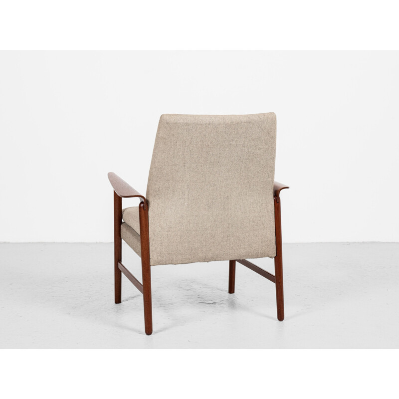 Vintage Deense teakhouten fauteuil van Finn Juhl voor Fritz Hansen, 1960