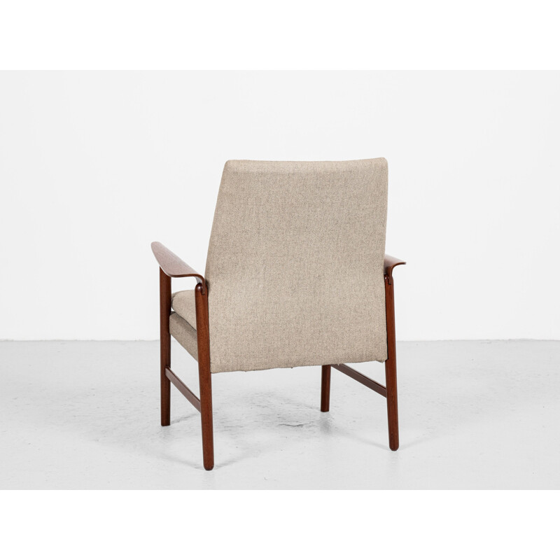 Mid century Danish armchair in teak by Finn Juhl for Fritz Hansen, 1960s