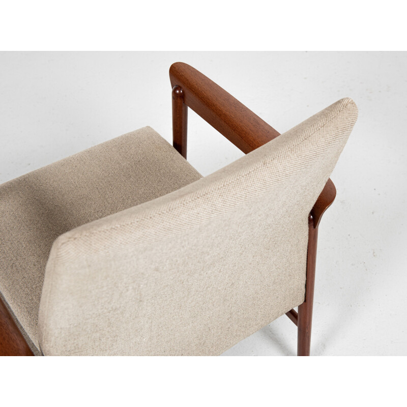 Mid century Danish armchair in teak by Finn Juhl for Fritz Hansen, 1960s