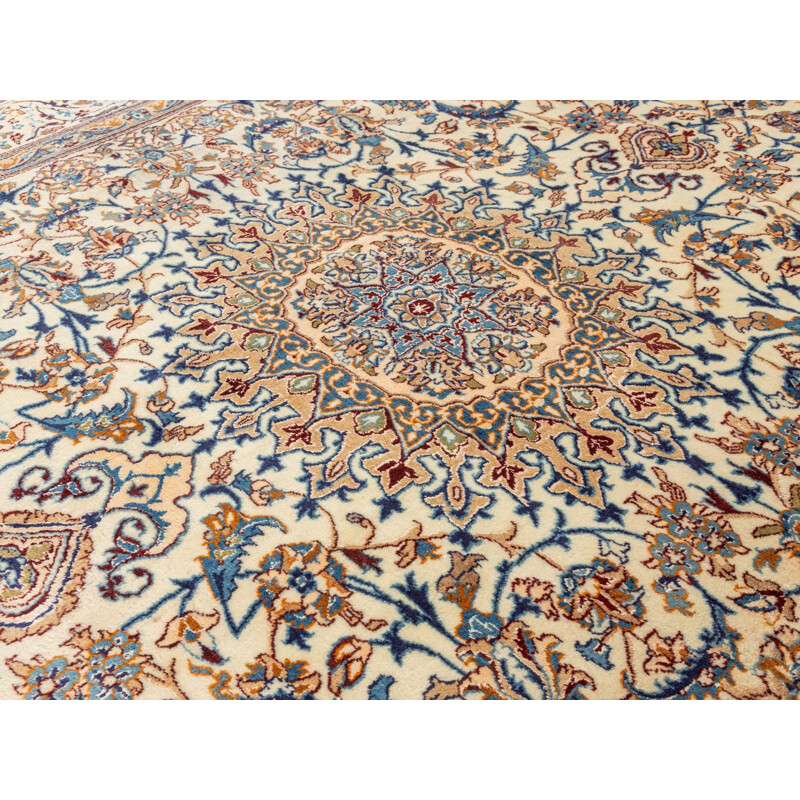 Tapis Nain vintage en laine, Perse 1960