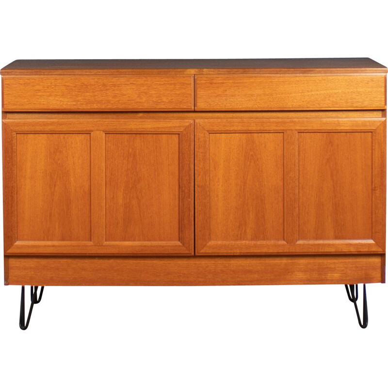 Vintage teak sideboard on hairpin legs by Mcintosh, 1960