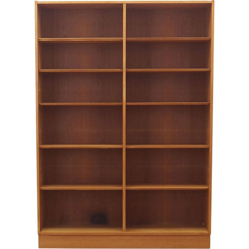 Vintage ash wood bookcase by Hundevad and Co, Denmark 1970