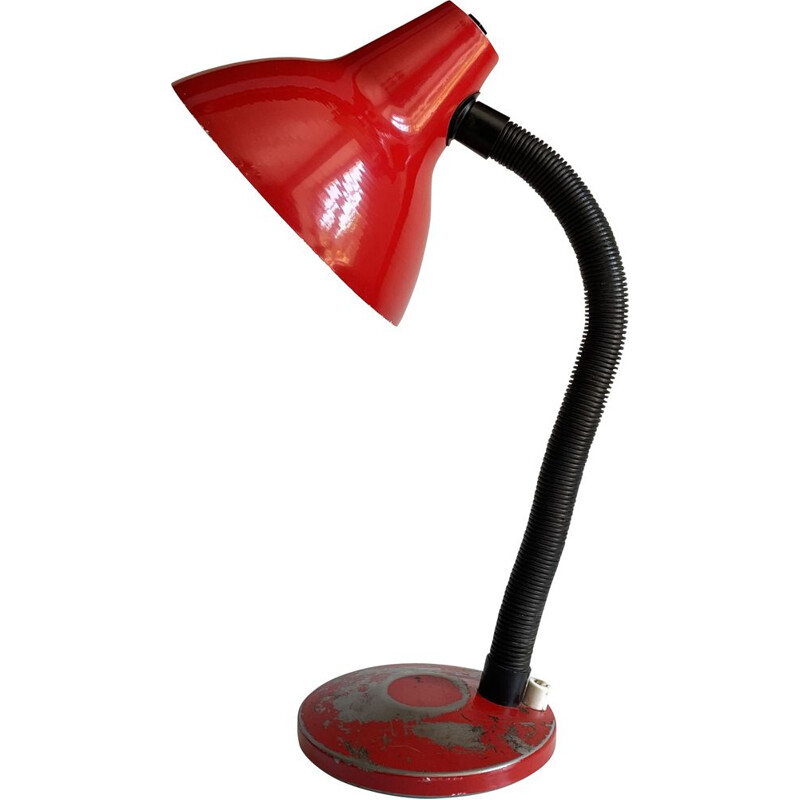 Lampada vintage Aluminior rossa