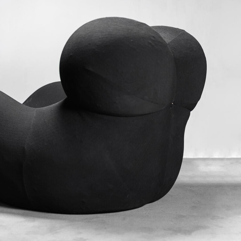Vintage Up Du5 and Du6 armchair with footrest by Gaetano Pesce for C&B Italia, 1960s