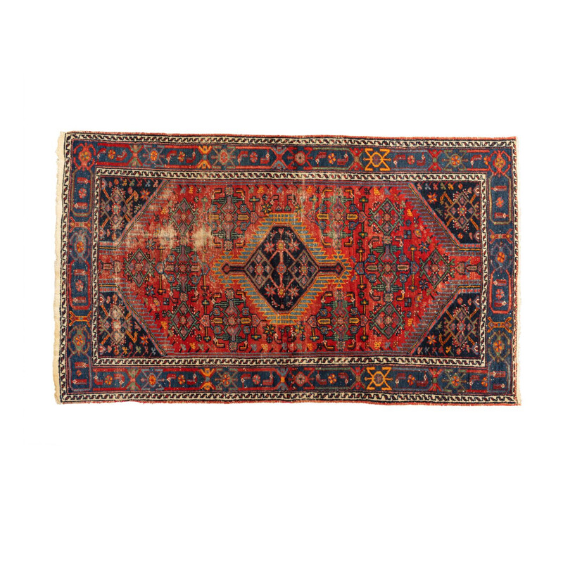Vintage wollen tapijt, Pakistan 1950