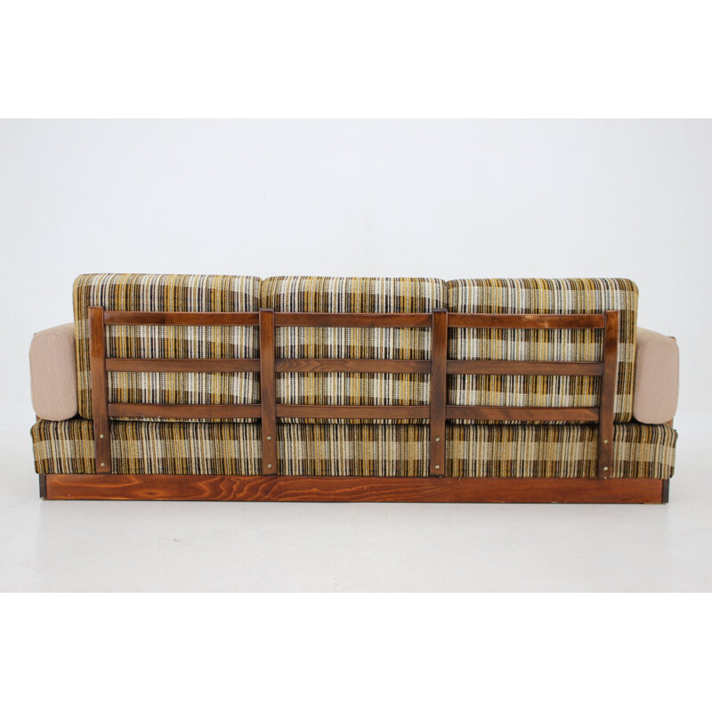 Vintage three seater sofa by Drevotvar, Czechoslovakia 1970s