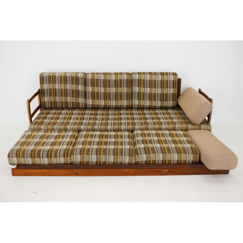 Vintage three seater sofa by Drevotvar, Czechoslovakia 1970s