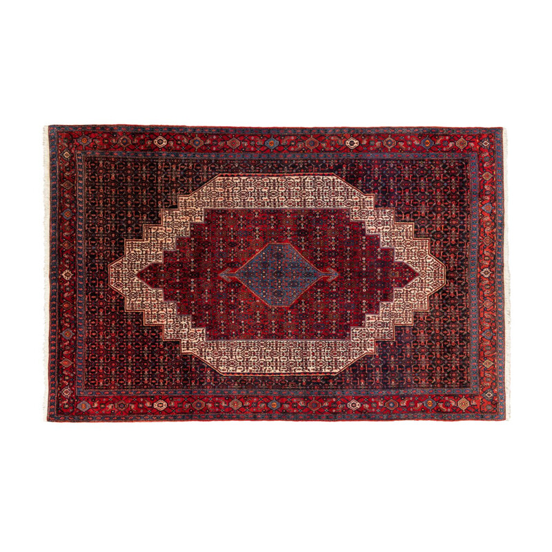 Vintage wollen Bachtiar tapijt, Perzië 1960