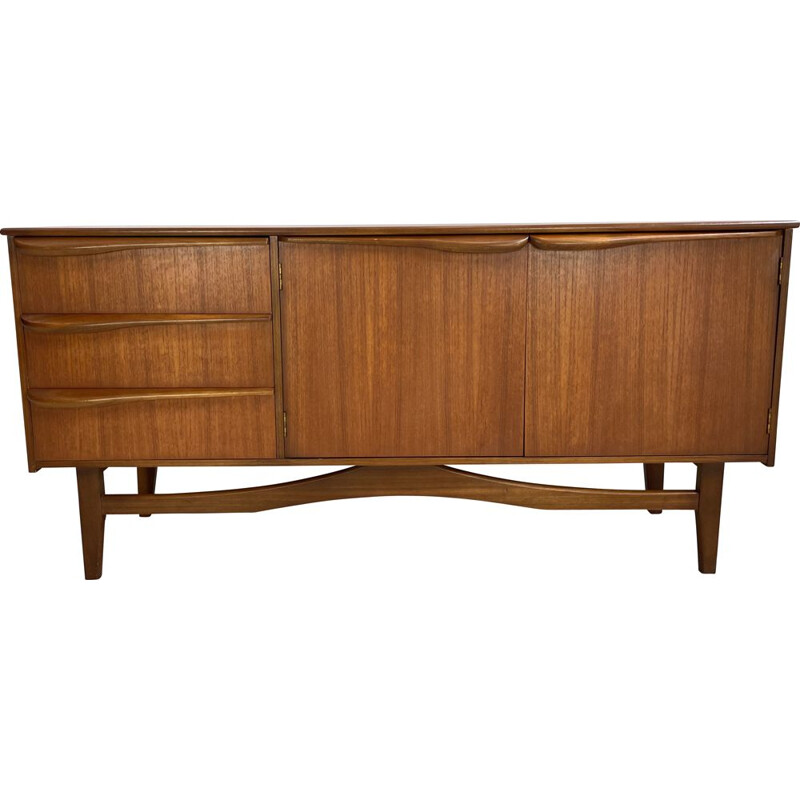 Vintage teak sideboard with 2 doors, 1960s