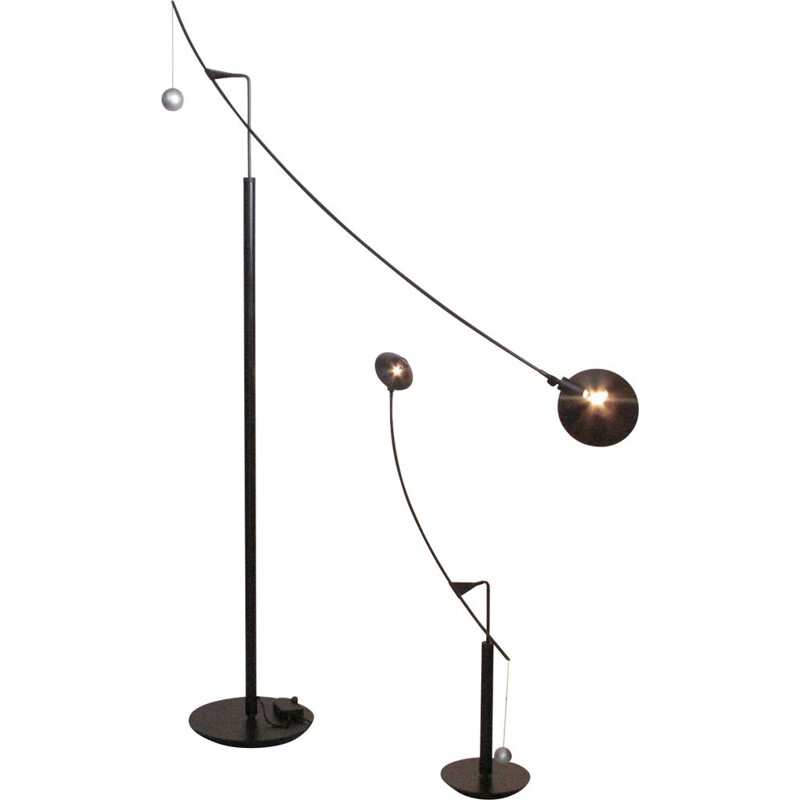 Pair of vintage Nestore Terra floor lamps by Carlo Forcolini for Artemide