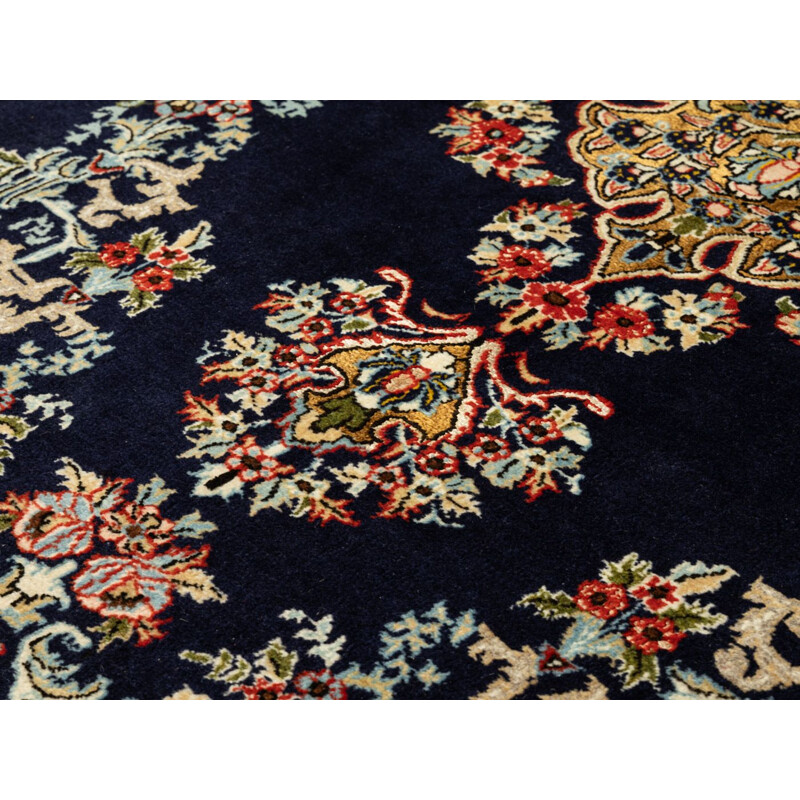 Vintage wool Ghom rug, Persia 1960s