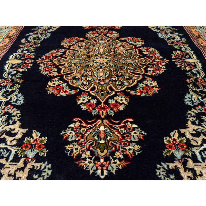 Vintage wool Ghom rug, Persia 1960s