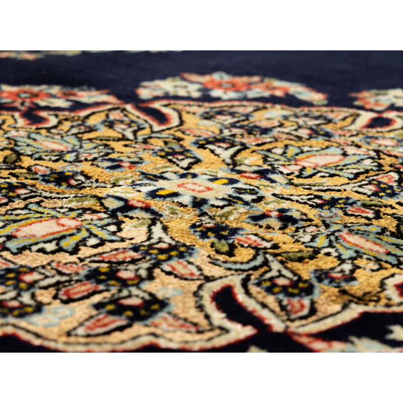 Vintage wool Ghom rug, Persia 1960s
