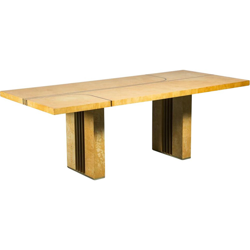 Mesa de madera vintage de Turri Milano, 1970