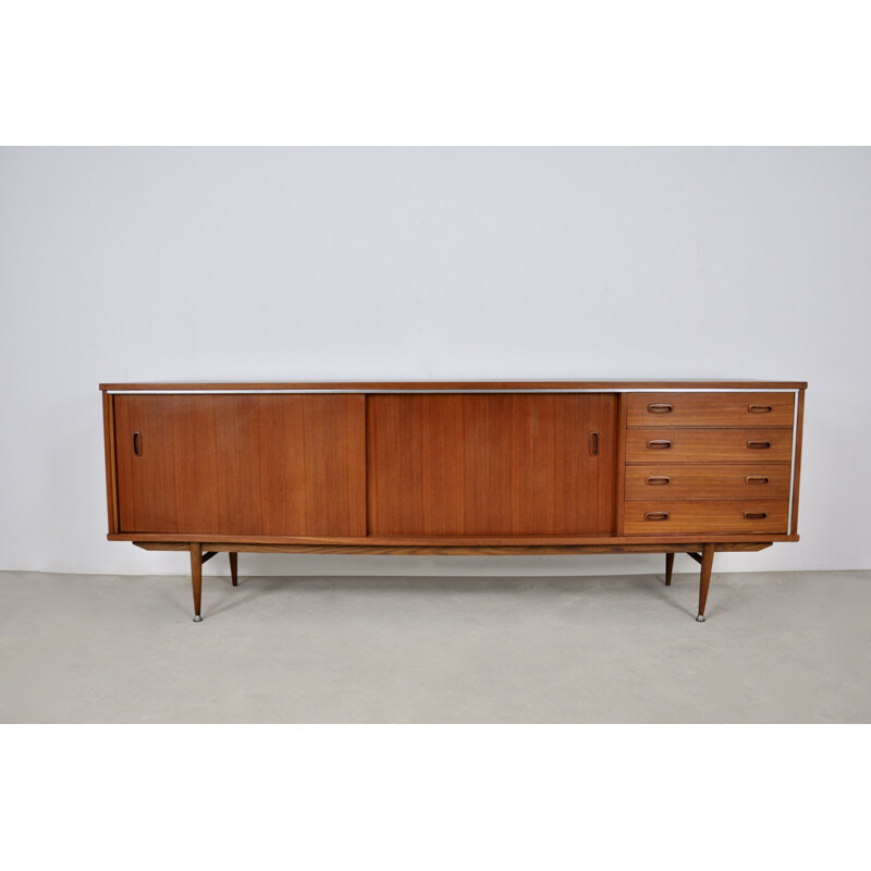 Vintage Dutch sideboard with 2 sliding doors, 1960