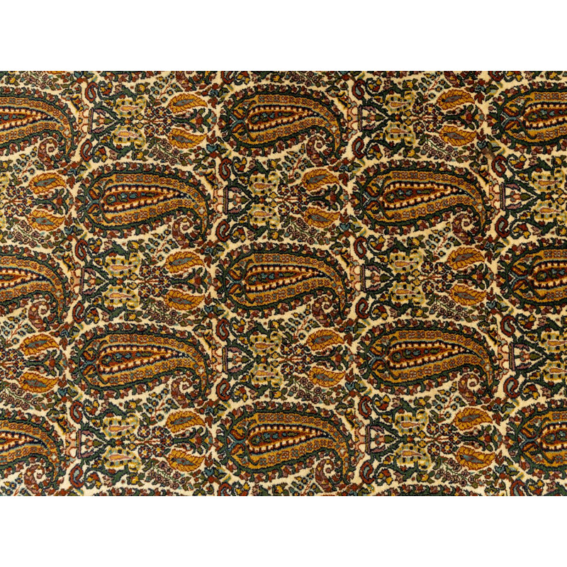 Vintage Ghom tapijt, Perzië 1960