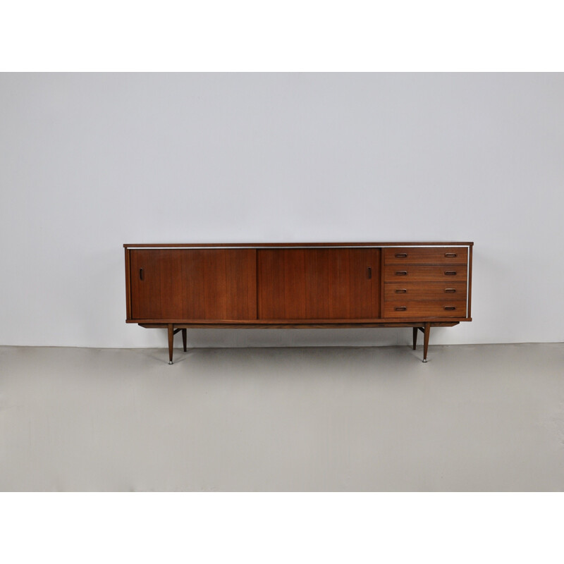 Vintage Dutch sideboard with 2 sliding doors, 1960