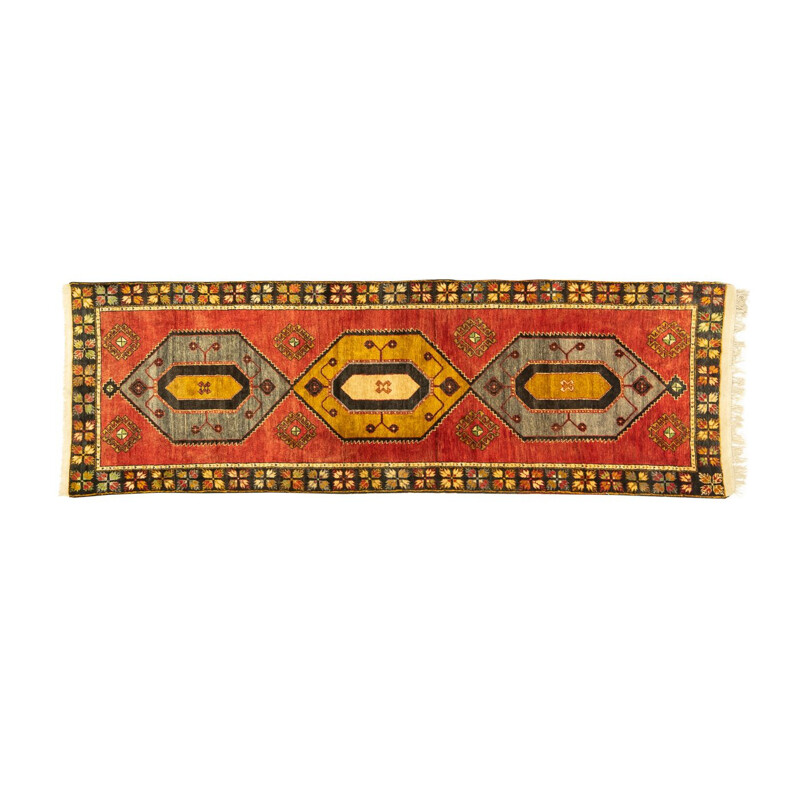 Vintage Kuert wollen tapijt, Turkije 1960