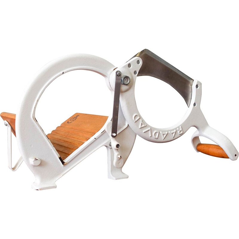 Vintage bread cutter white 294 by Ove Larsen for Raadvad, Denmark 1970