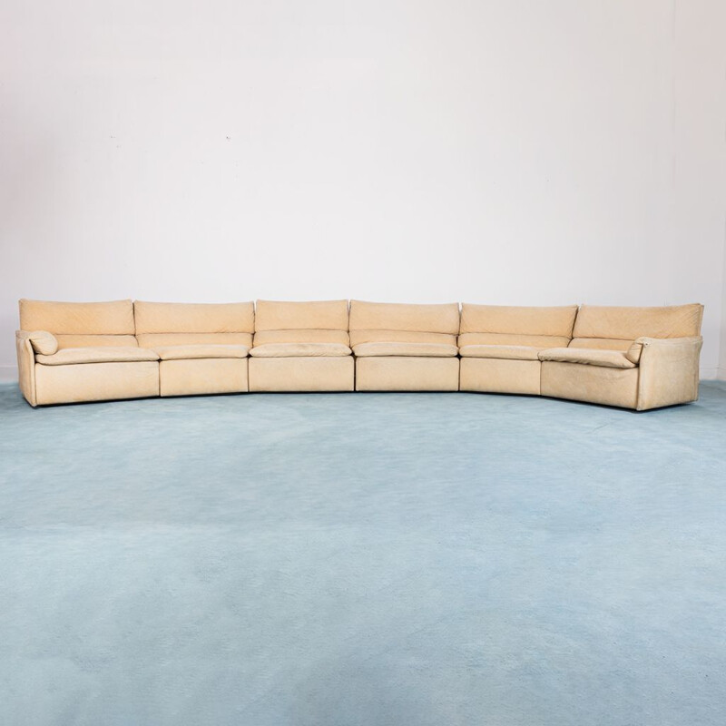 Geschwungenes Vintage-Sofa Modell Queening von Saporiti, Italien 1960
