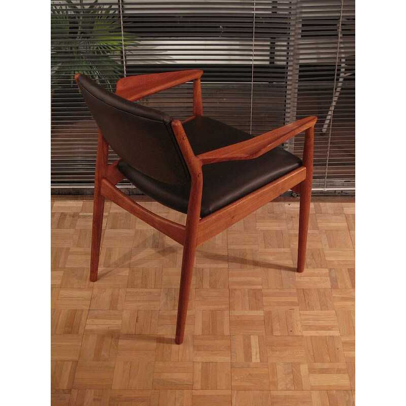 Vintage reupholstered "51A" chairs, Arne VODDER - 1950s