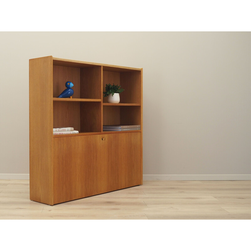 Ashwood vintage Danish bookcase by Øm Møbelfabrik, 1970s