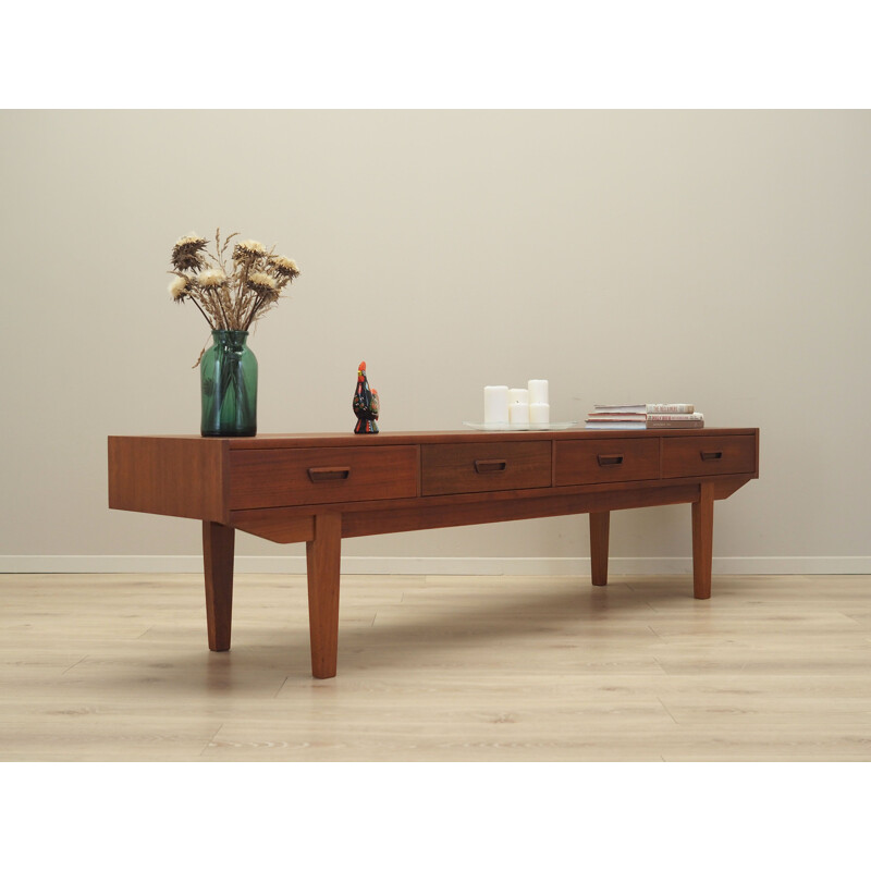 Teak vintage lowboard, Denmark 1960s