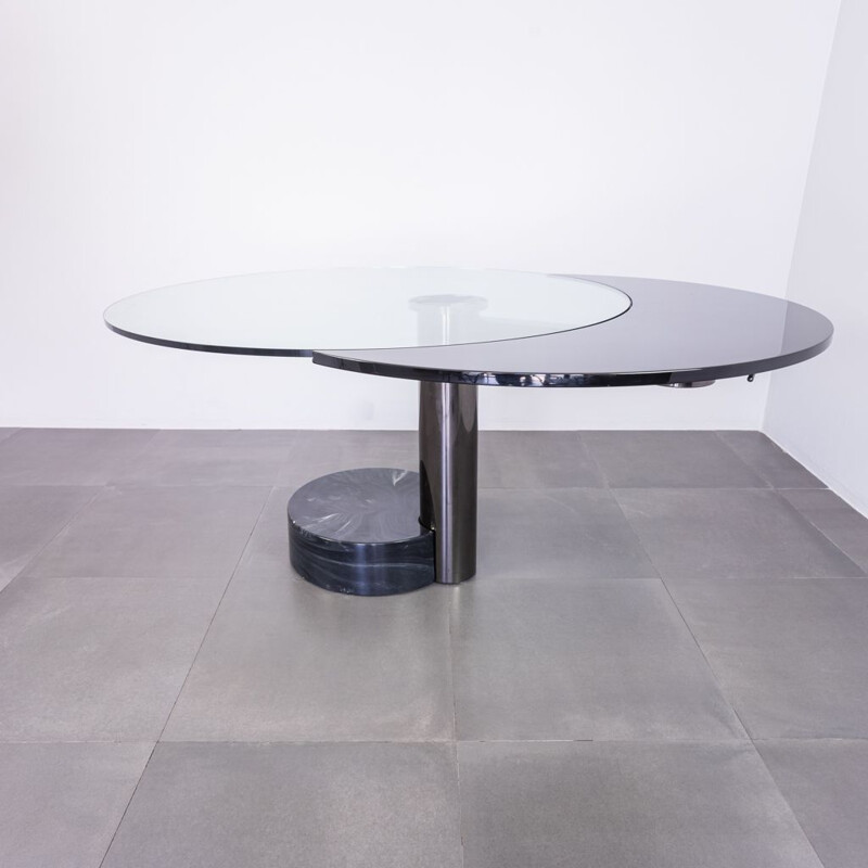 Table vintage avec base en pierre par Pierre Cardin, 1960