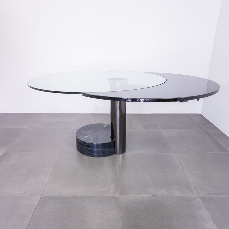 Mesa vintage con base de piedra de Pierre Cardin, 1960