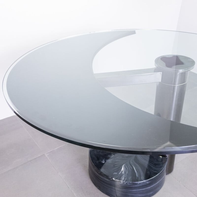 Vintage dining table with stone base by Pierre Cardin, 1960s