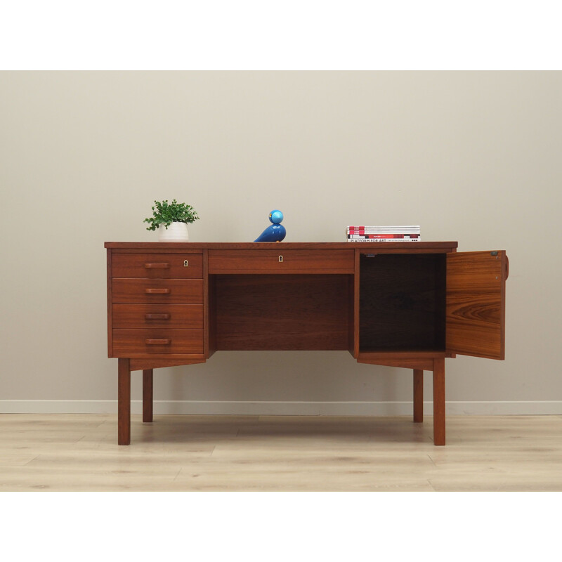 Vintage teak desk, Denmark 1970s