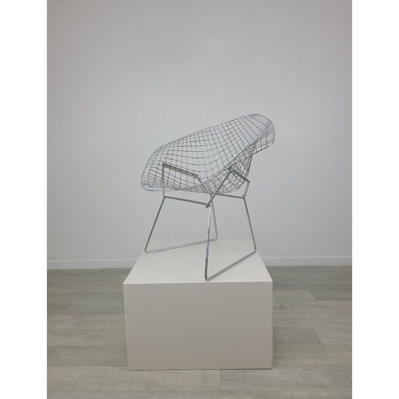 Vintage diamond armchair by Harry Bertoia, 1970