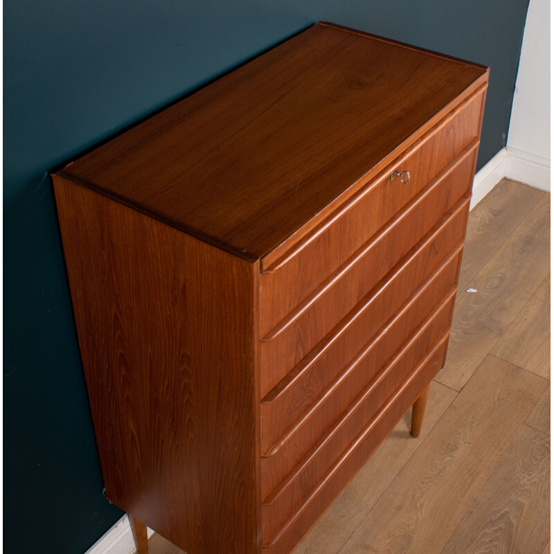 Vintage teak Danish chest of drawers, 1960s