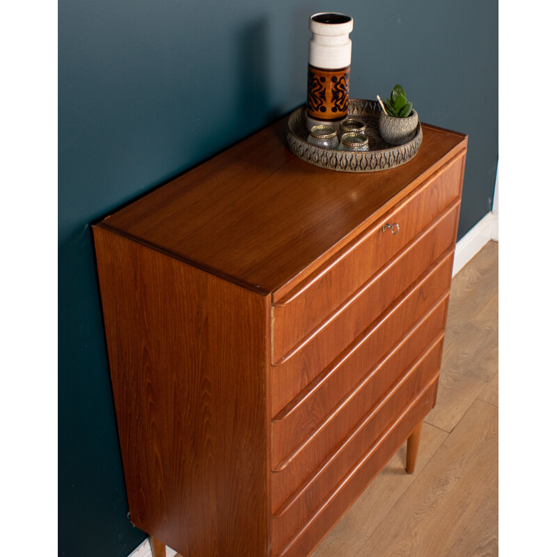 Vintage teak Danish chest of drawers, 1960s