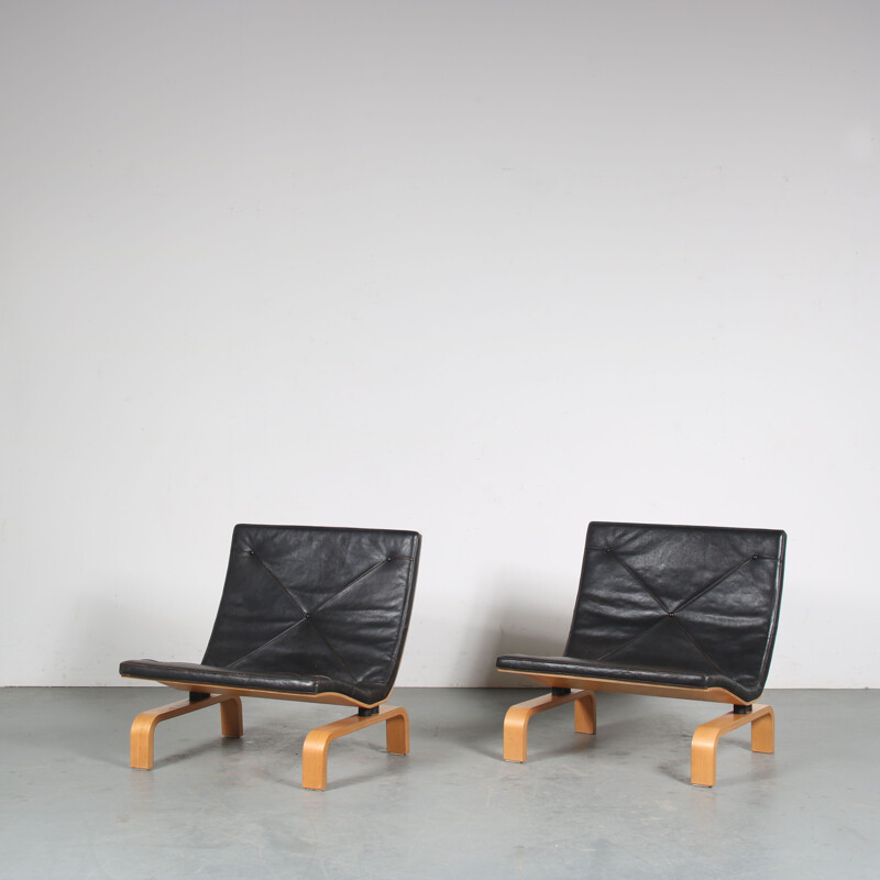 Paire de fauteuils vintage "Pk27" de Poul Kjaerholm pour Kold Christensen, Danemark 1970