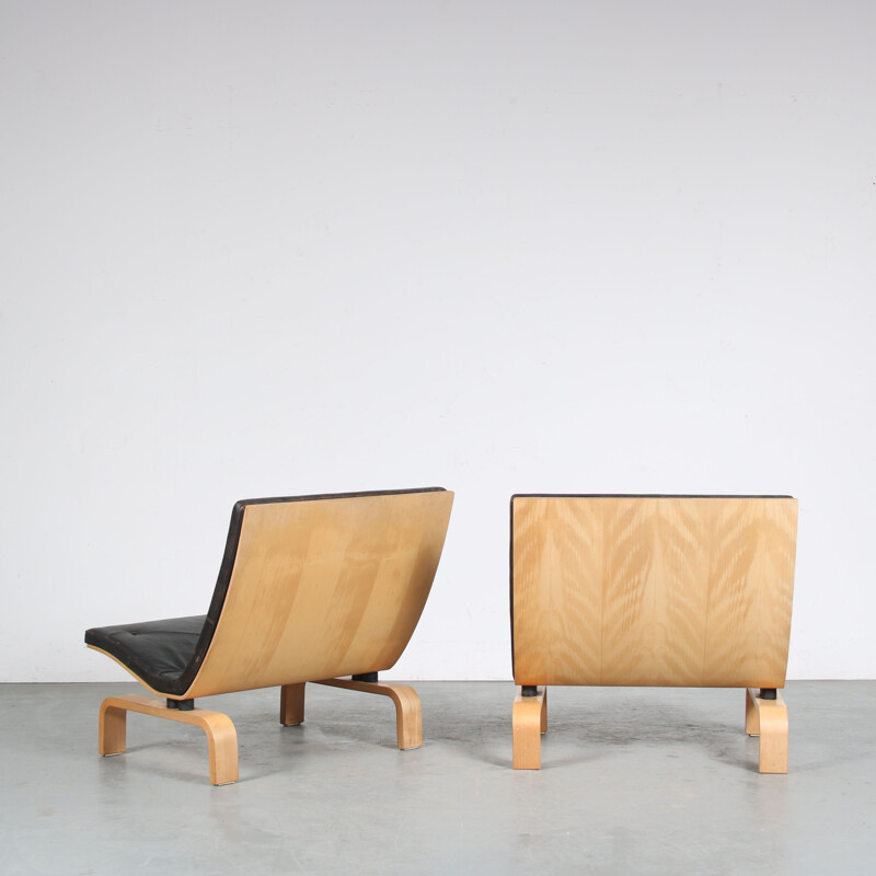 Pair of vintage "Pk27" armchairs by Poul Kjaerholm for Kold Christensen, Denmark 1970