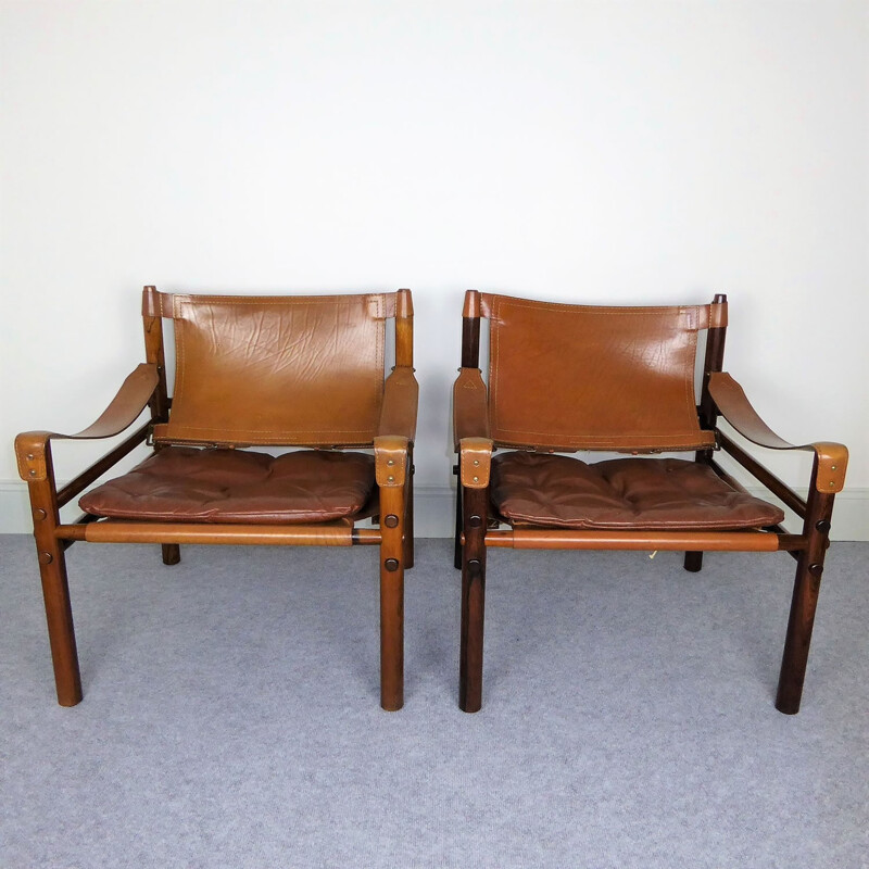 Pair of "Sirocco" chairs, Arne NORELL - 1960s