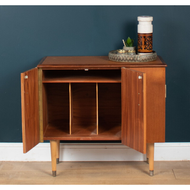 Vintage record cabinet, Denmark 1960