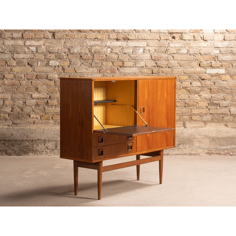 Vintage teak highboard with a flap, 1960