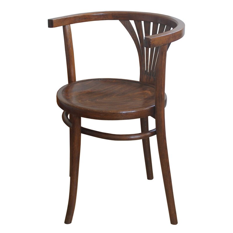 Vintage Thonet dining chair model B 28, Czechoslovakia 1930