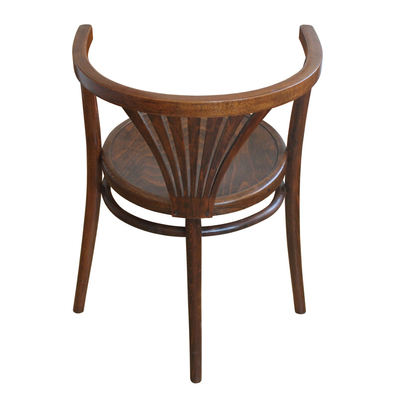 Silla Thonet vintage modelo B 28, Checoslovaquia 1930