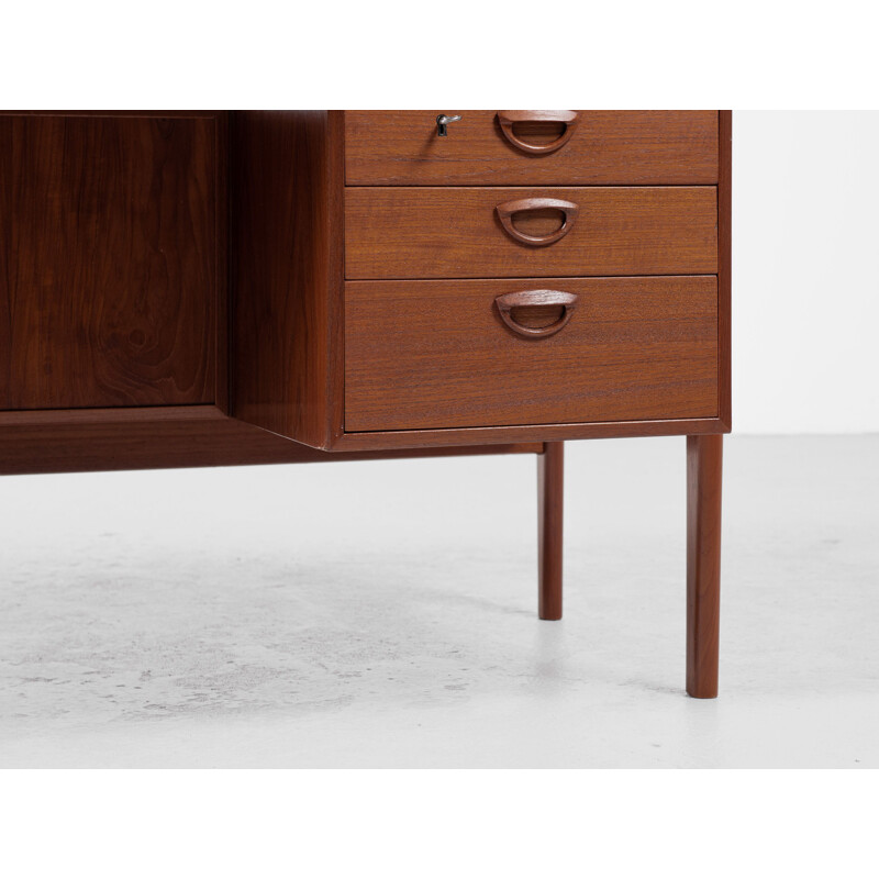 Mid century Danish desk in teak by Kai Kristiansen for Fm, 1960s