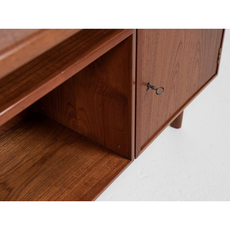 Mid century Danish desk in teak by Kai Kristiansen for Fm, 1960s