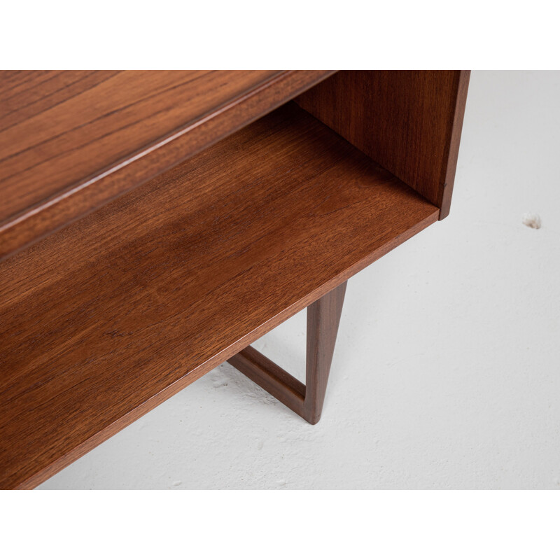 Vintage Boomerang bureau in teak van Peter Løvig Nielsen, Denemarken 1960