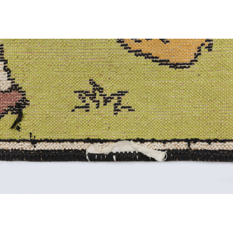 Vintage tapijt van Kuifje in Afrika